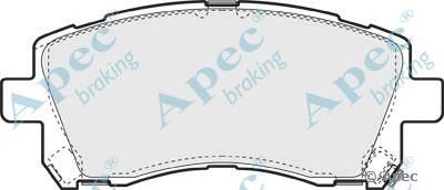 APEC BRAKING pad1070 -  Комплект тормозных колодок, дисковый тормоз